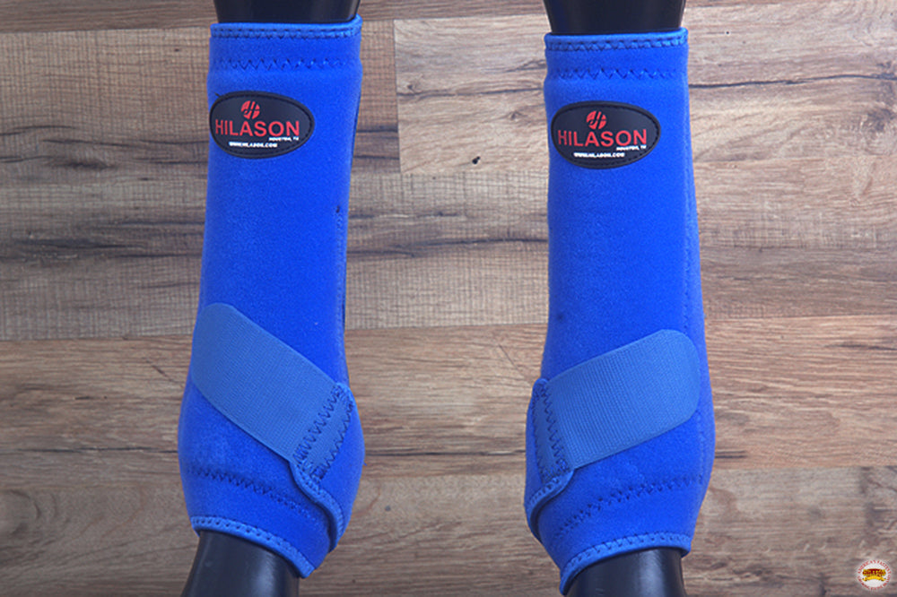 Large Hilason Horse Medicine Sports Boots Rear Hind Leg