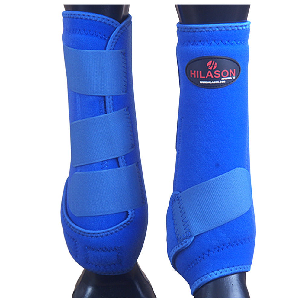 Large Hilason Horse Medicine Sports Boots Rear Hind Leg