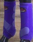 Large Hilason Horse Medicine Sports Boots Front Leg Purple