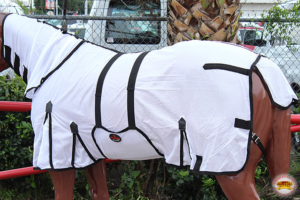 HILASON Horse Fly Sheet UV Protect Breathable Mesh Bug Mosquito Spring | Summer Horse Rug | Fly Rug