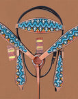 HILASON Western Horse Headstall Breast Collar Set Tack Genuine American Leather | Headstalls Bridle for Horses