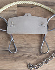 Hilason Western Horse Mouth Stainless Steel Ring Combo Snaffle Hackamore Bit