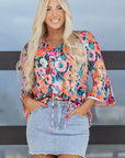 Verakina Flare Sleeve Tied Blouse