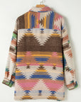 Laney aztec Print Up Shacket