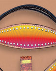 HILASON Western Horse Headstall Breast Collar Set Tack Genuine American Leather | Headstalls Bridle for Horses