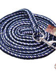 3/8" X 8' Weaver Leather Ends Poly Roper Rein W/ Snap Multi Color