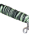 Hilason Horse Riding Poly Roping Lead Rope Burgundy 1/4"X8 Ft Snaps