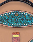 HILASON Western Horse Headstall Breast Collar Set Tack Genuine American Leather | Headstalls Bridle for Horses