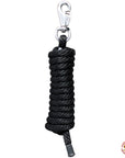 Horse Roping Lead Rope Riding Poly Blue Black White 1/4"X8 Ft Snaps