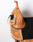 Hilason Western Horse Treeless Trail Barrel Saddle American Leather