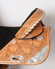 Hilason Western Horse Treeless Trail Barrel Saddle American Leather