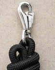Horse Roping Lead Rope Riding Poly Blue Black White 1/4"X8 Ft Snaps