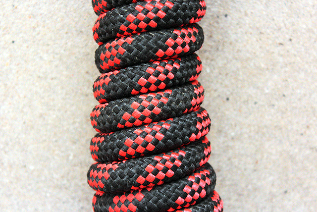 Horse Roping Lead Rope Riding Poly Blue Black White 1/4"X8 Ft Snaps