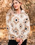 Elizy Quarter Zip Collar Sweatshirt