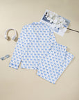 Bow Tie Shirt and Pants Pajama Set
