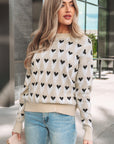 Aspyn Ribbed Trim Loose Sweater