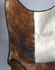 Made In Usa Genuine Leather Butterfly Chair Folding Modern Sling Seat