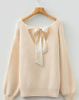 Rosalina Backless Drop Shoulder Sweater