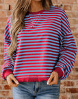 Zuri Ribbed Trim Oversize Sweatshirt
