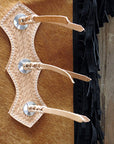 Hilason Child Pro Rodeo Bronc Bull-Riding Hair On Leather Chinks Chaps Tan