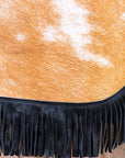 Hilason Child Pro Rodeo Bronc Bull-Riding Hair On Leather Chinks Chaps Tan