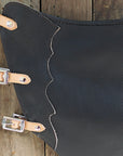 HILASON Bull Riding Chinks Adult Pro Rodeo Bronc Leather | Handmade Chaps Western for Adults Hand Tooled