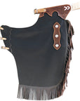 HILASON Bull Riding Chinks Adult Pro Rodeo Bronc Leather | Handmade Chaps Western for Adults Hand Tooled