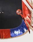 Hilason Western Pro Rodeo Bull Riding Chaps Leather Youth Kid