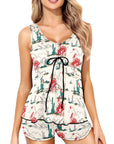 Baha Ranch Desert Rodeo Tankini & Boy Shorts Swim Set