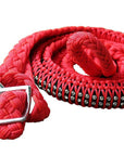 1" X 8Ft Hilason Braided Poly Horse Barrel Reins Flat Grip Knots Crystal