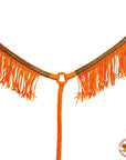 Hilason Horse Flat Braided Paracord Crystal Fringes Breast Collar