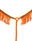 Hilason Horse Flat Braided Paracord Crystal Fringes Breast Collar