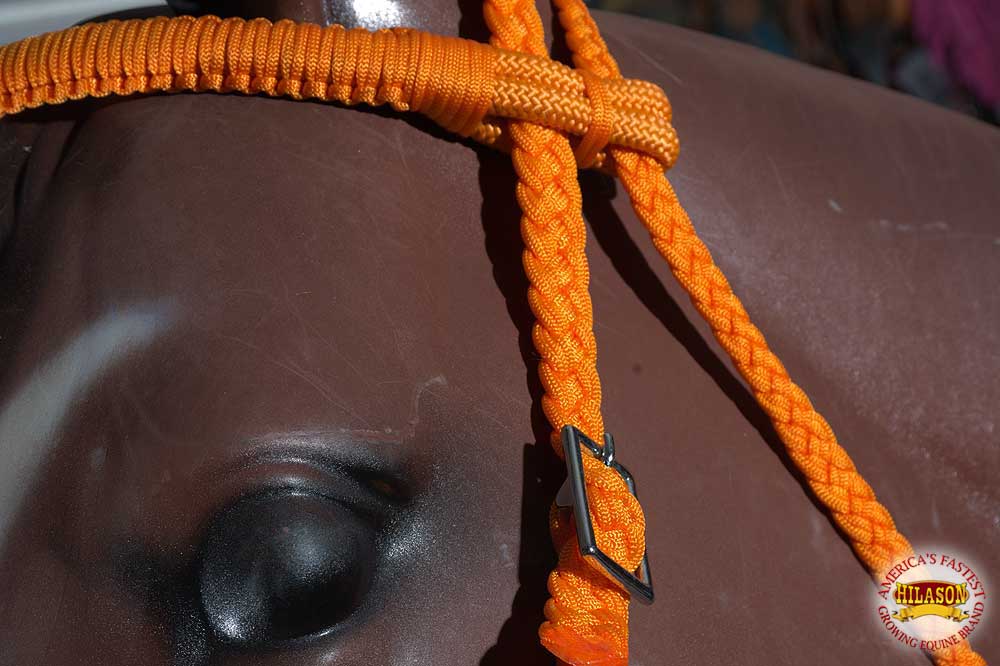 Horse Bridle Headstall Flat Braided Paracord By Hilason