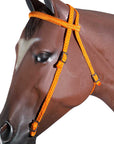Horse Bridle Headstall Flat Braided Paracord By Hilason