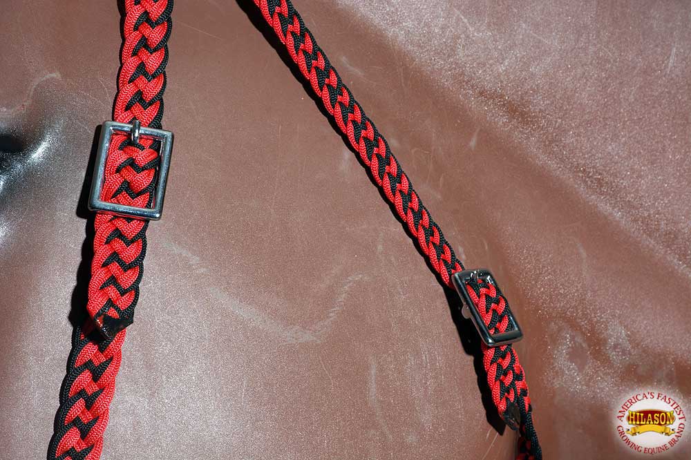 Horse Bridle Headstall Flat Braided Paracord By Hilason