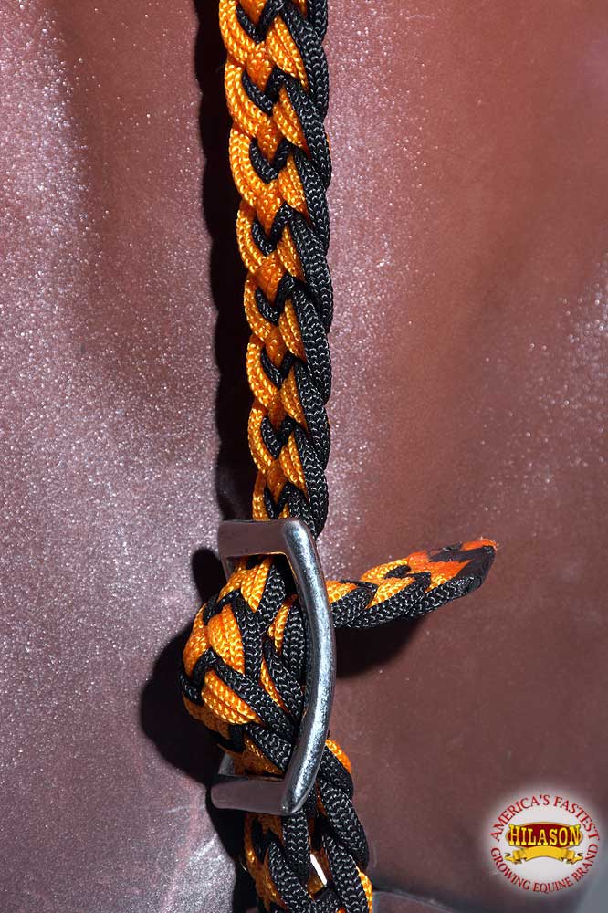 Horse Bridle Headstall Flat Braided Paracord By Hilason