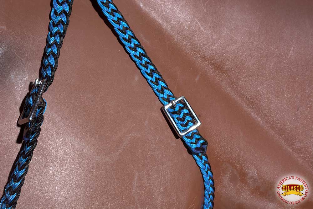 Horse Bridle Headstall Flat Braided Paracord By Hilason