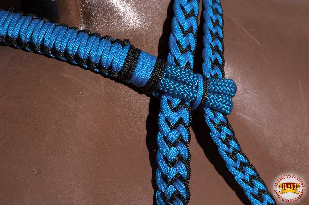 Horse Bridle Headstall Flat Braided Paracord By Hilason