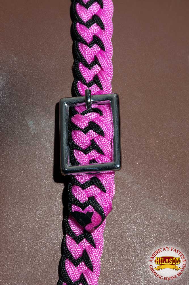 Horse Bridle Headstall Flat Braided Paracord By Hilason