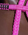 Horse Bridle Headstall Flat Braided Paracord Crystal Hilason