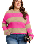 Florence Block Drop Shoulder PLUS Sweater