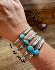 Turquoise Cuff Bracelet – Sterling Silver
