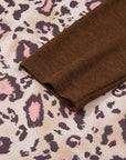 Scarlett Print Knit Patchwork Hoodie