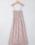 Ditsy Floral Smocked Sleeveless Maxi Dress