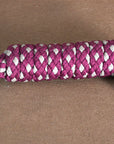 Horse Riding Poly Roping Lead Rope Fuchsia 1/4X 8 Ft Snaps Hilason