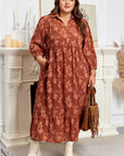 Mallory 4 Sleeve Long PLUS Dress