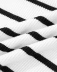 Sutton Striped Ribbed Slim Sweater
