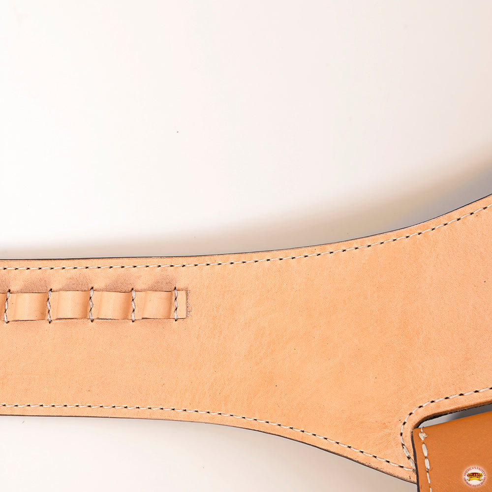 48 In Hilason Western Right Hand Gun Holster Rig 44/45 Cal Leather Cowboy