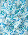 Paisley Long Puff Sleeve Buttoned Shirt