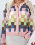 Kiara Pattern Front Cardigan Sweater